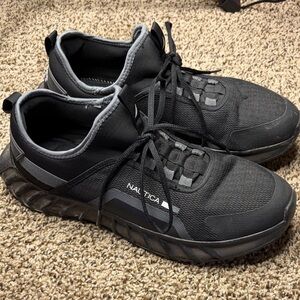 Nautica Black and Gray Athletic Shoes